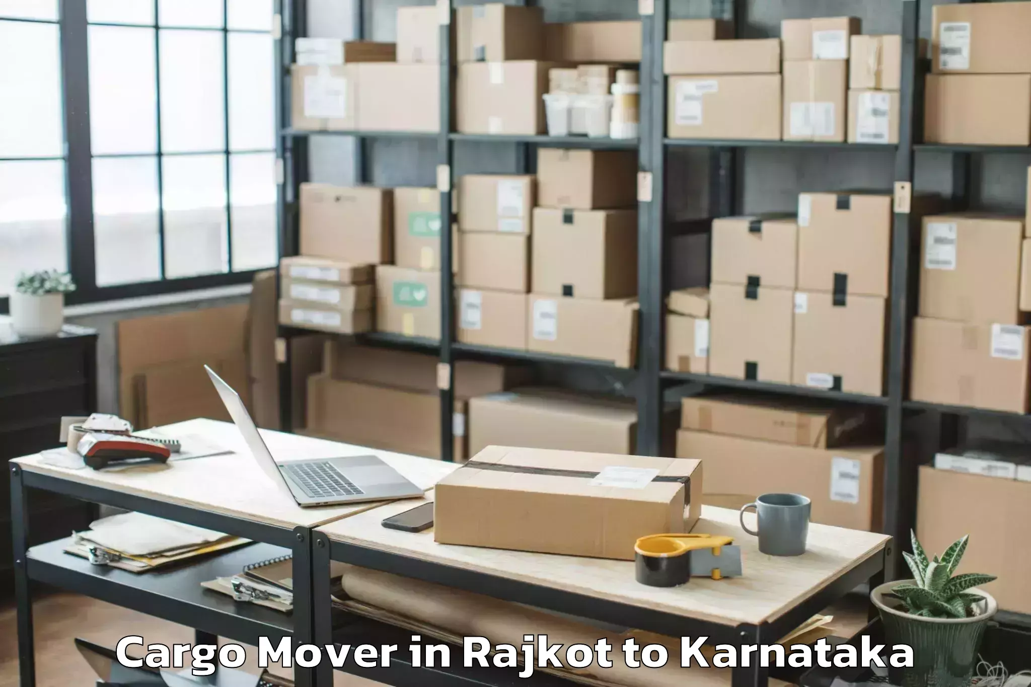 Trusted Rajkot to Shanivarasanthe Cargo Mover